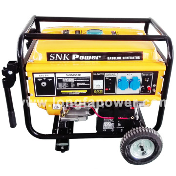 5kVA / 6kVA / 7kVA / 8kVA Gerador de Gasolina de Poder Snk para o Mercado da África do Sul